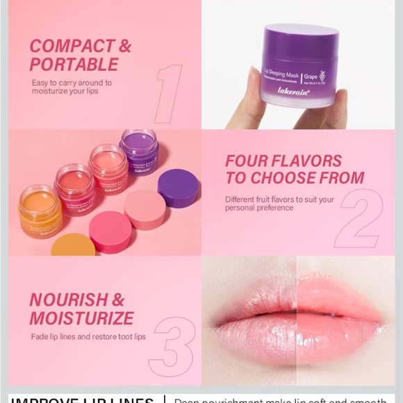 Pink Lip Sleeping Mask - Picture 4 of 7